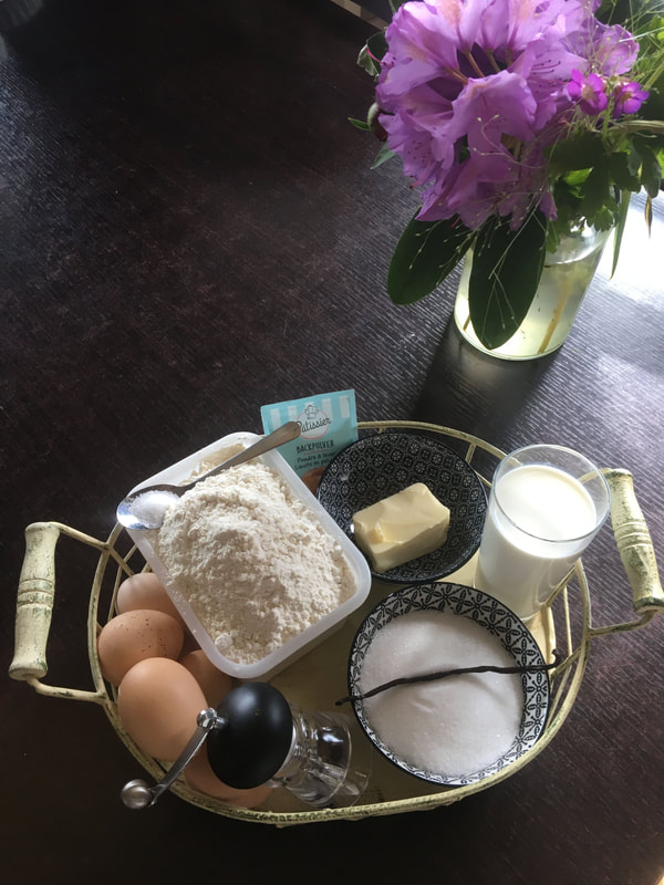 Frische Zutaten fur Donuts